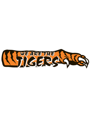 We Are The Tigers Spirit Strip Temporary Tattoo