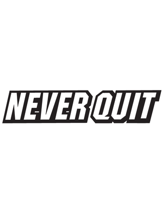 Never Quit Spirit Strip Temporary Tattoo