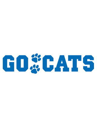 Blue Go Cats Spirit Strip Temporary Tattoo