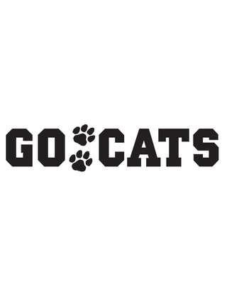 Black Go Cats Spirit Strip Temporary Tattoo