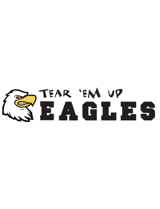 Tear 'Em Up Eagles Spirit Strip Temporary Tattoo