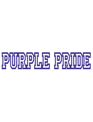 Purple Pride Spirit Strip Temporary Tattoo