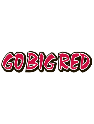 Go Big Red Spirit Strip Temporary Tattoo