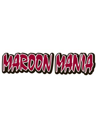 Maroon Mania Spirit Strip Temporary Tattoo