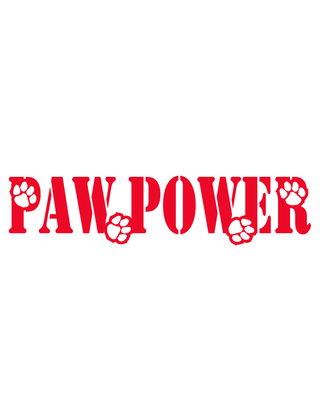 Red Paw Power Spirit Strip Temporary Tattoo