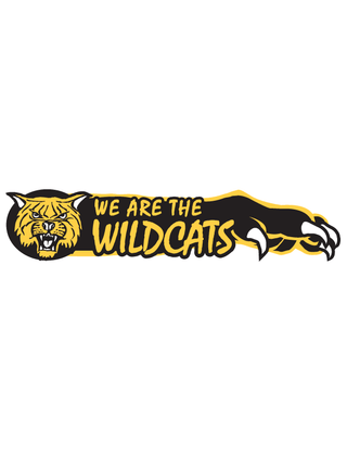 We Are The Wildcats Spirit Strip Temporary Tattoo