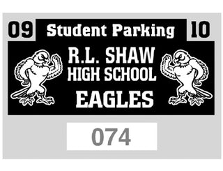 Static Parking Permit Decal