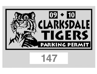 Static Parking Permit Decal