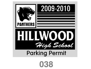 Static Parking Permit Decal