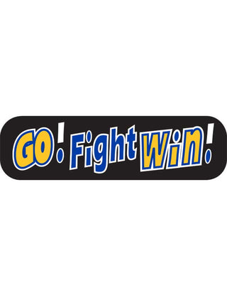 Blue and Gold Go Fight Win Spirit Strip Waterless Tattoo