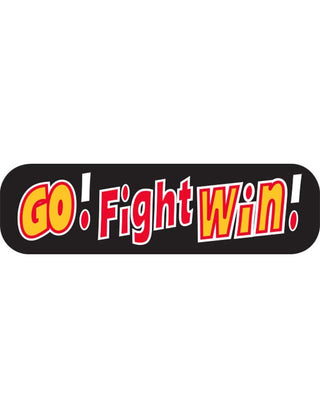 Red and Gold Go Fight Win Spirit Strip Waterless Tattoo