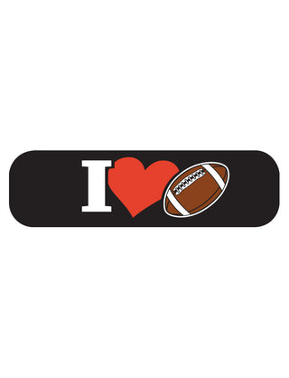 I Heart Football Spirit Strip Waterless Tattoo