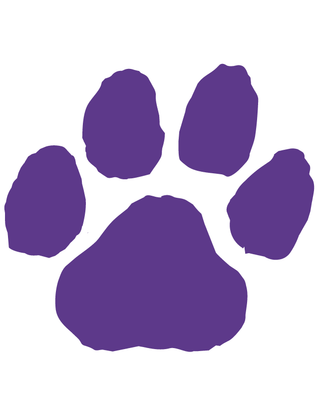 Purple Paw Print Waterless Tattoo