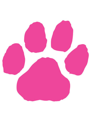 Awareness Pink Paw Print Waterless Tattoo