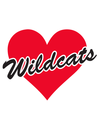 Wildcats Heart Waterless Tattoo