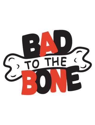 Red and Black "Bad to the Bone" Waterless Tattoo