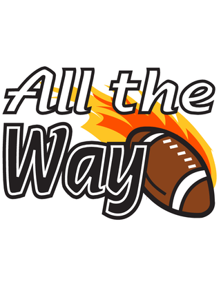 All the Way Football Waterless Tattoo