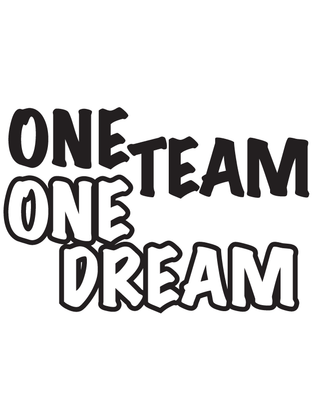 One Team One Dream Waterless Tattoo