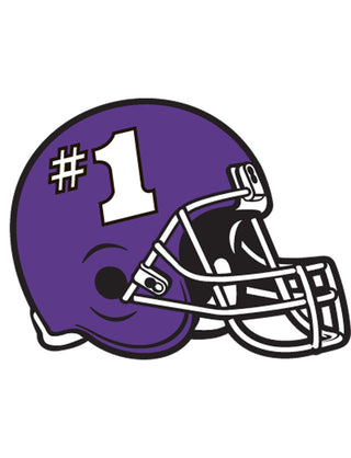 Purple #1 Helmet Waterless Tattoo