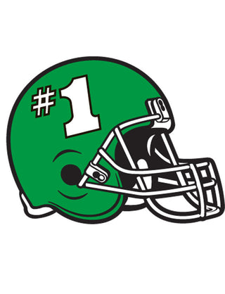 Green #1 Helmet Waterless Tattoo