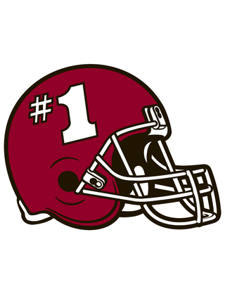 Maroon #1 Helmet Waterless Tattoo