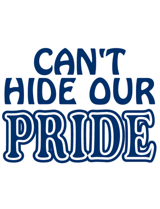 Navy "Can't Hide Our Pride" Waterless Tattoo