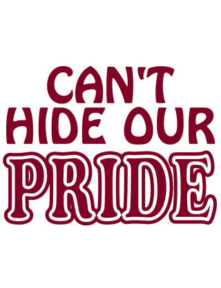 Maroon "Can't Hide Our Pride" Waterless Tattoo