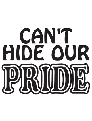 Black "Can't Hide Our Pride" Waterless Tattoo