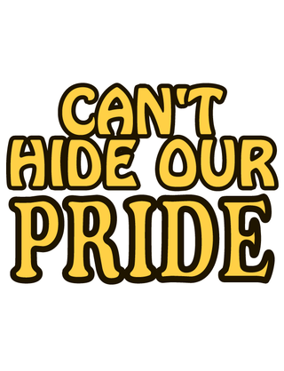 Gold "Can't Hide Our Pride" Waterless Tattoo