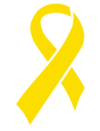 Awareness Yellow Ribbon Waterless Tattoo