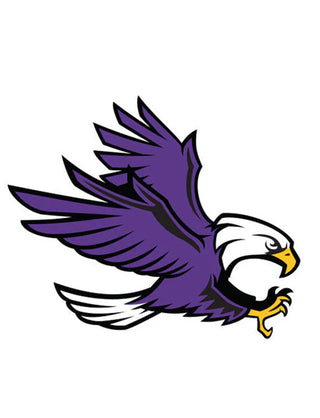 Purple Eagle Temporary Tattoo