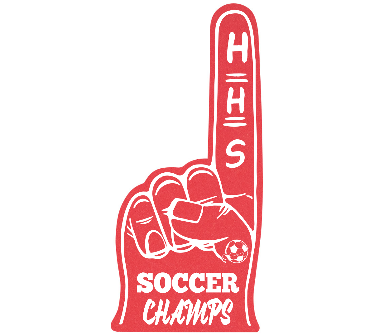 Custom 18″ Foam Hand - Boosters Incorporated