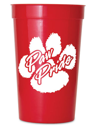 Stock "Paw Pride" 22oz. Stadium Cup