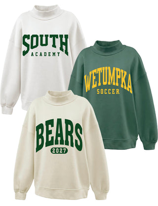 Mock Neck Sweatshirts